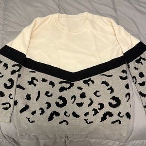 Shein Small Leopard Print Sweater